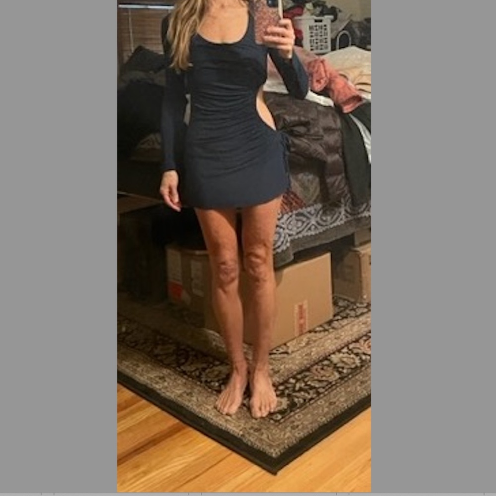 SKY BRAND Open Side Micro Mini Dress READ